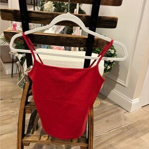 Women's Garage Bold Red Camisole - Tank Top - Size Small NWT